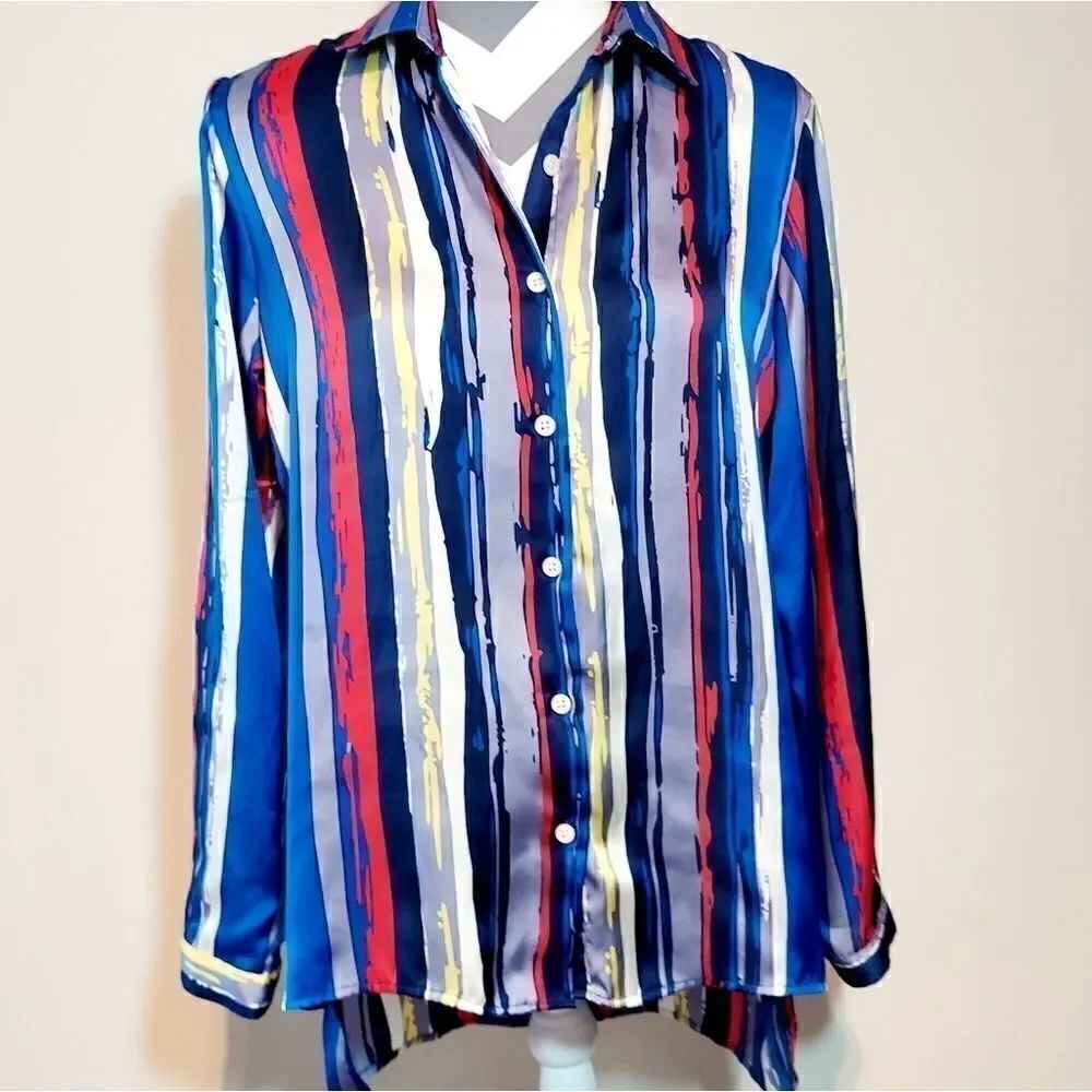 Artist Strokes Button Down Blouse